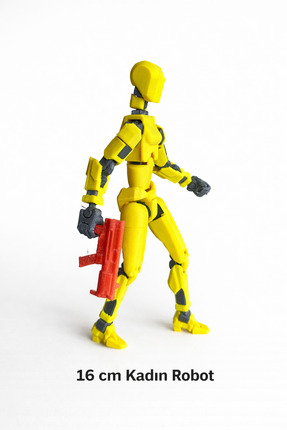 printx Oynar Eklemli Kadın Robot Figürü Büyük Boy 16 cm