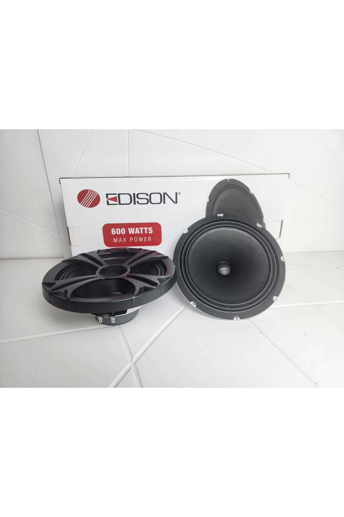 Edison PROFESYONEL 20 CM 600 WATTS OTO HOPARLÖR 1 TAKIM 2 ADET
