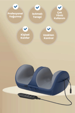 Xo Isıtmalı ve Yoğurmalı Kumandalı Ayak ve Bacak Spa Etkili Rahatlatıcı Masaj...