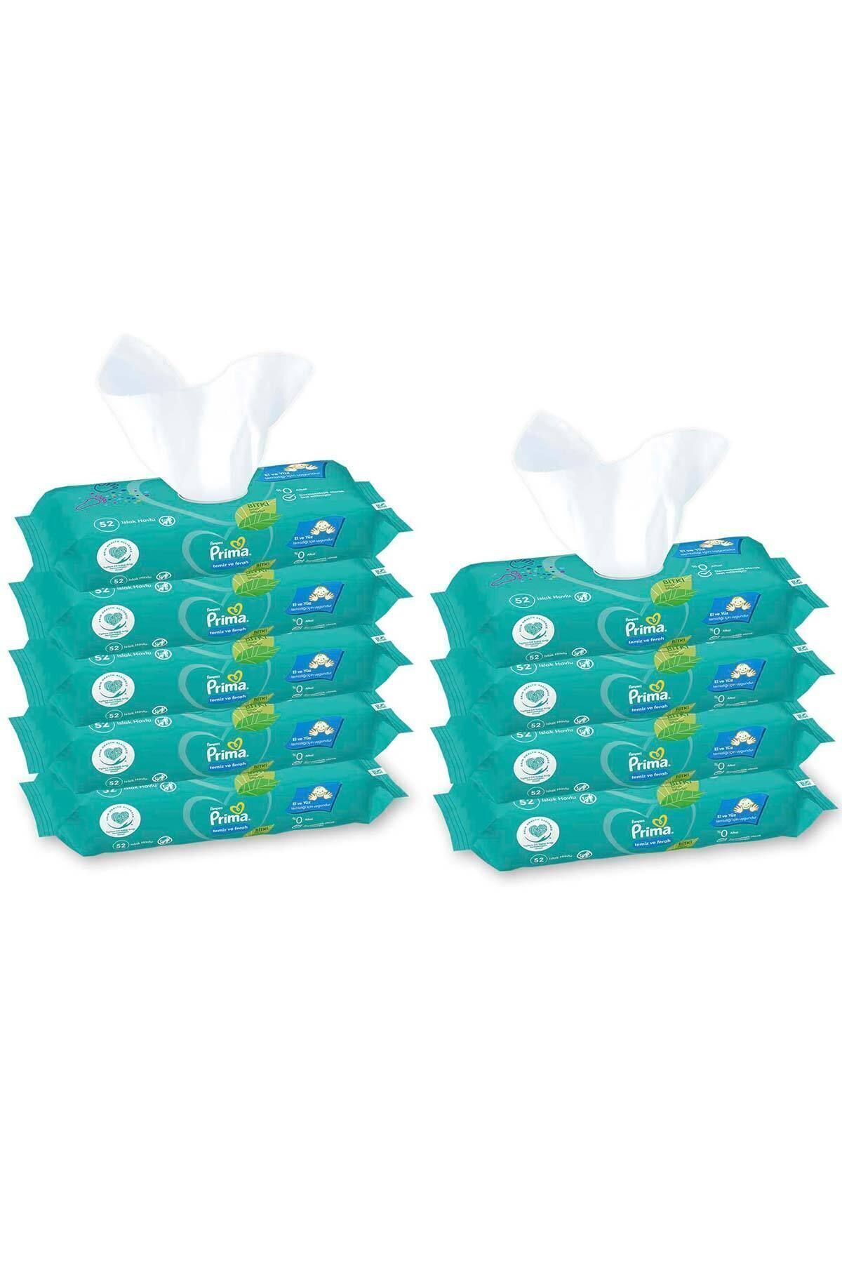 Prima ISLAK HAVLU FRESH TEMİZ FERAH 52Lİ 9 ADET fotoğrafı 2 (önizleme)