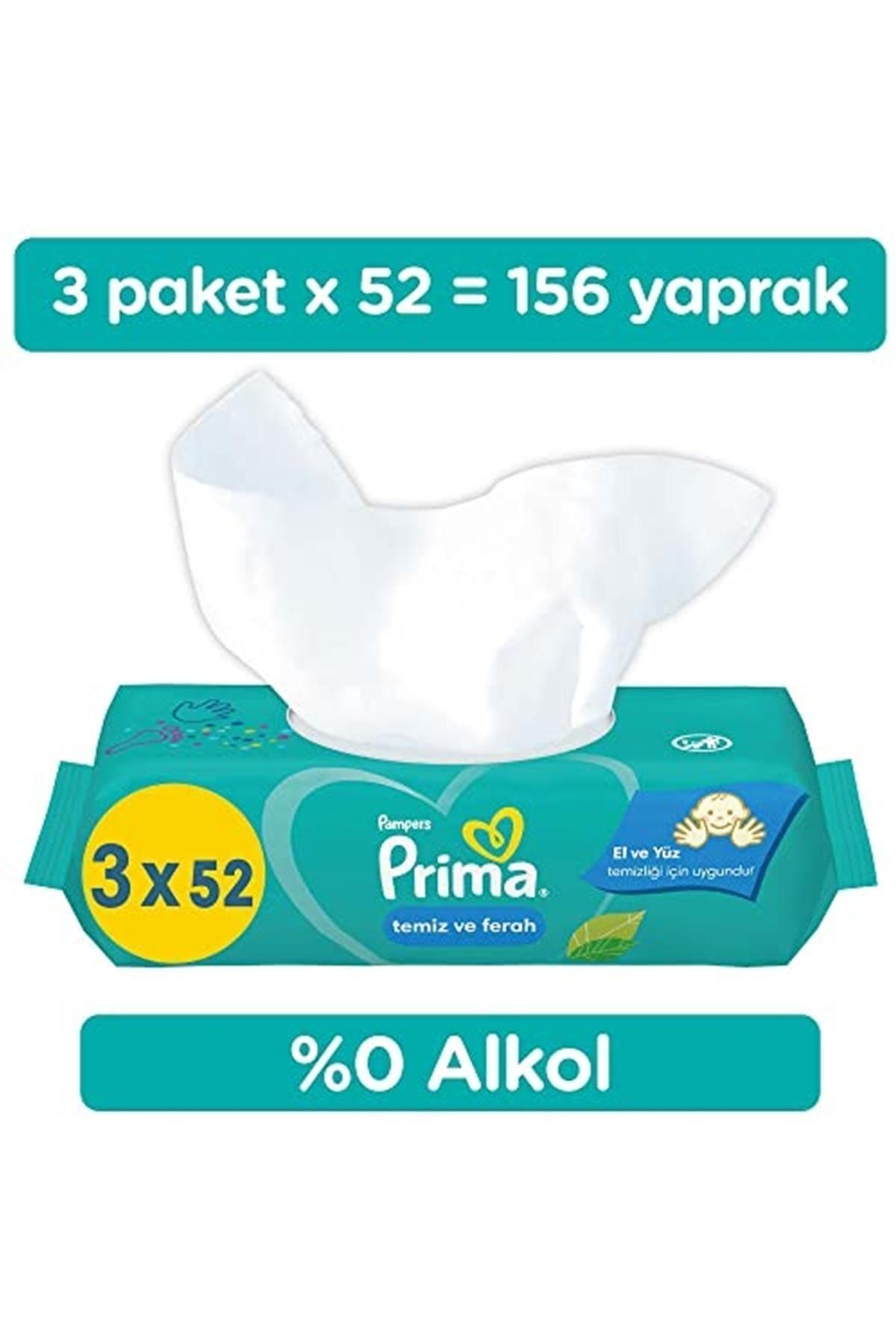Prima ISLAK HAVLU FRESH TEMİZ FERAH 52Lİ 3 ADET fotoğrafı 2 (önizleme)