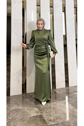 modadeywearst YANDAN BAĞLAMALI SATEN ABİYE