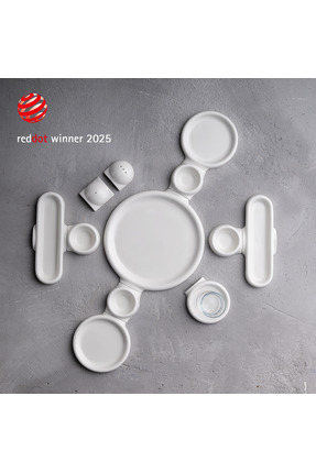 Jumbo Spectrum 24 Parça 6 Kişilik Porselen Kahvaltı Takımı