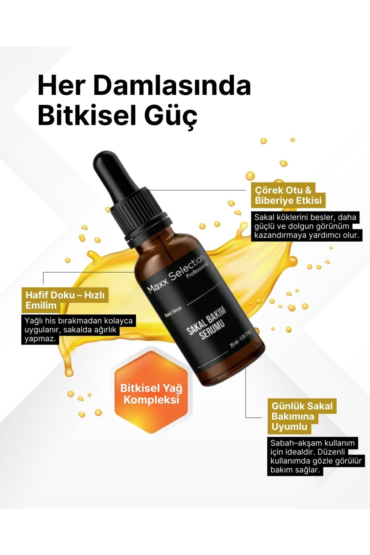 سرم ریش و سبیل، تقویت کننده، مغذی، بلند کننده، مراقبت کننده ریش و سبیل، روغن سرم ویتامینه، روغن ریش ۳۰ میلی لیتر — AR34 — تصویر 7 از 9