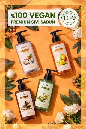 Papilion Vegan 4'lü Sıvı El Sabun Avantajlı Paket 4x400 ml Hindistan Cevizi U...