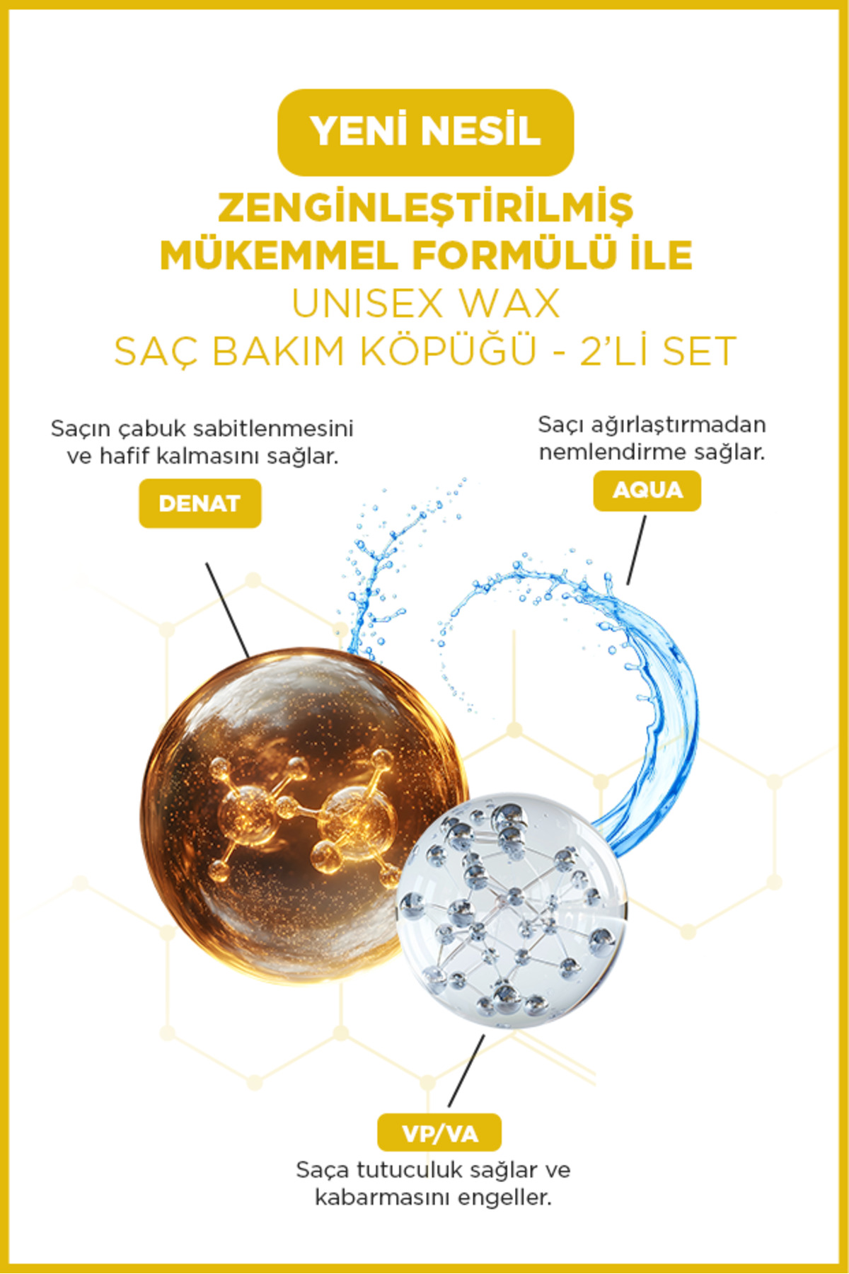 Saç Köpük Şekillendiri Wax 200ml Maximum Hold 2'Lİ SET — 8682678302383-2x — تصویر 3 از 5