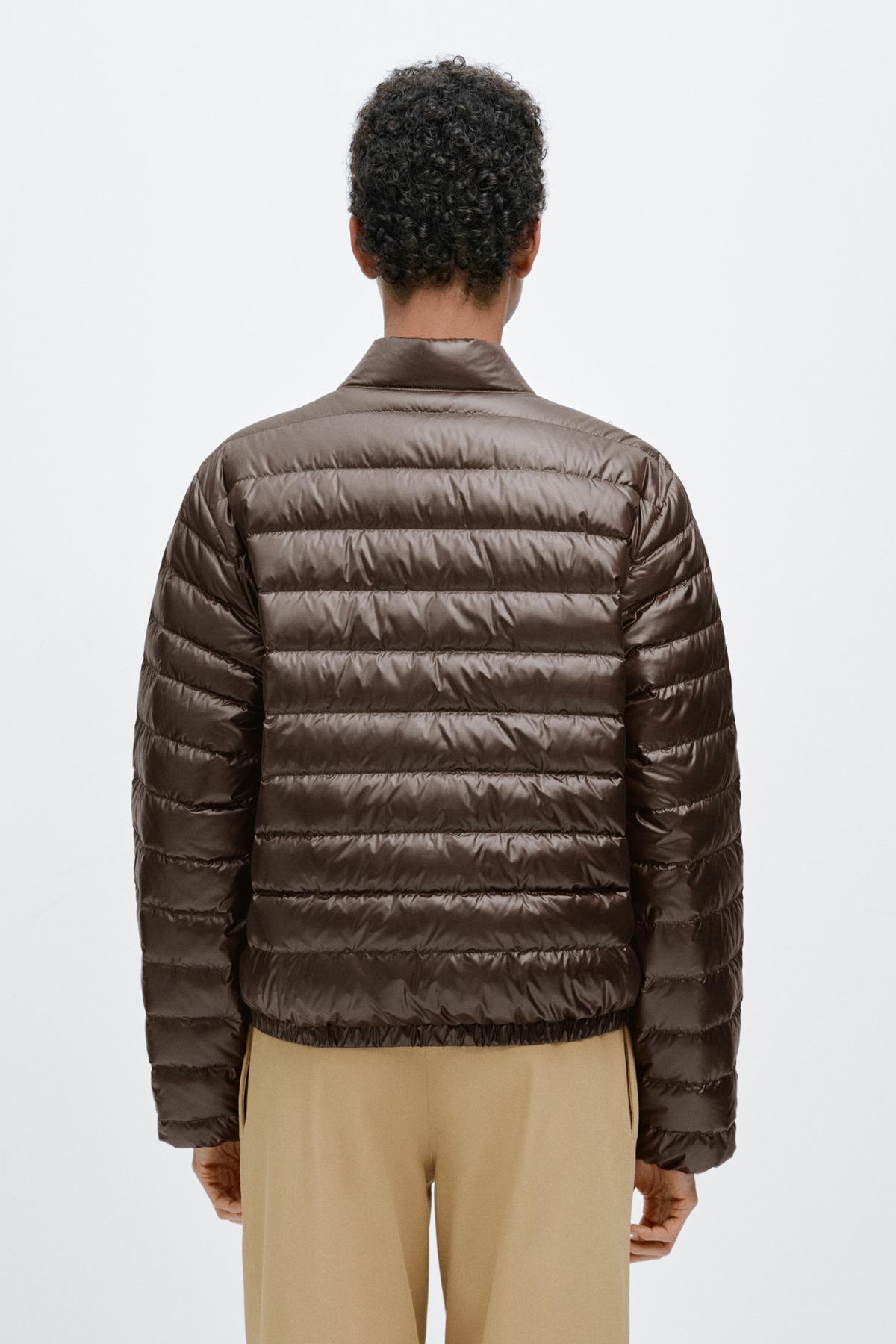 Massimo Dutti  Su geçirmez kuş tüyü bomber ceket - Görsel 3