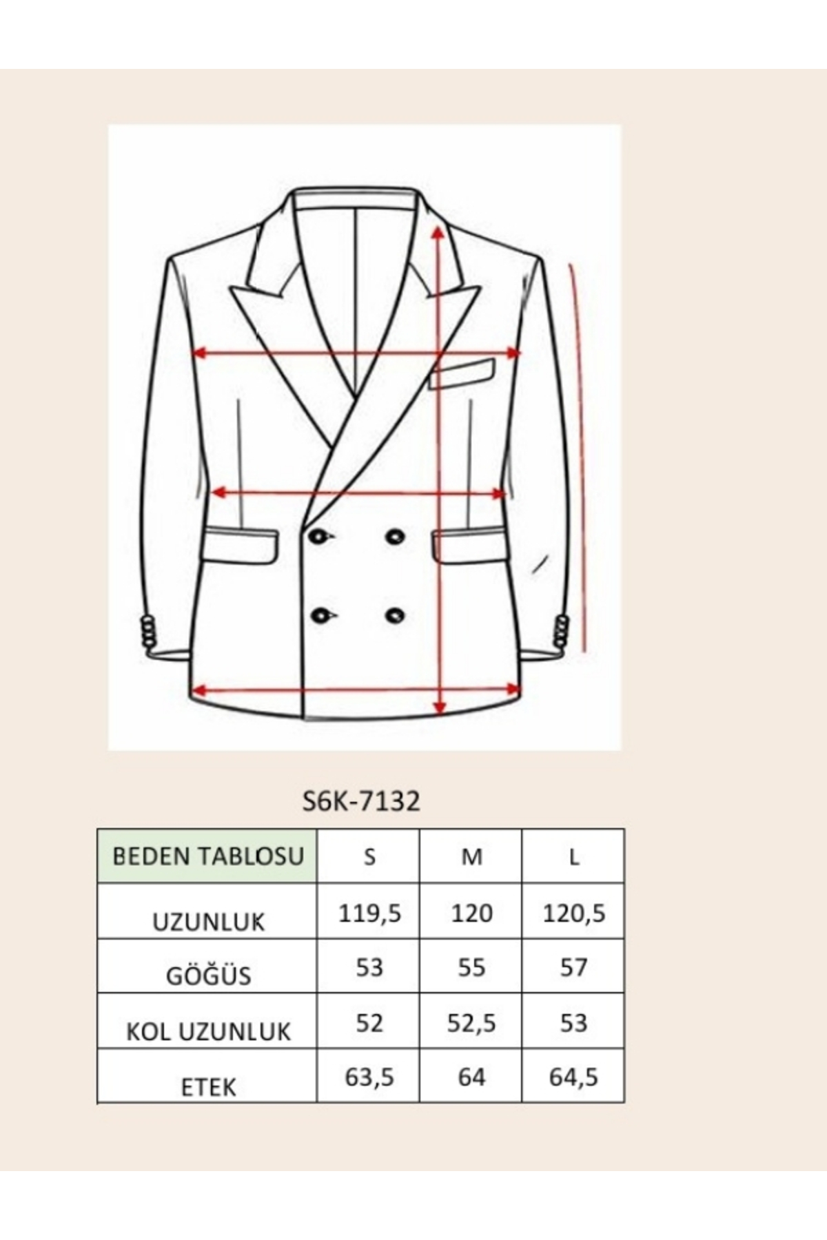 Lijuri  Çift Düğmeli Kaşe Kaban 7132 - Görsel 9