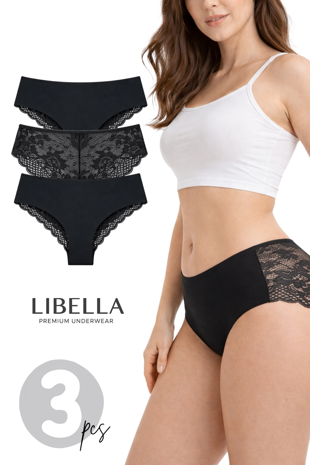 LİBELLA İÇ GİYİM Преміум-серія Новий сезон Великий розмір Мереживні пір'яні д...