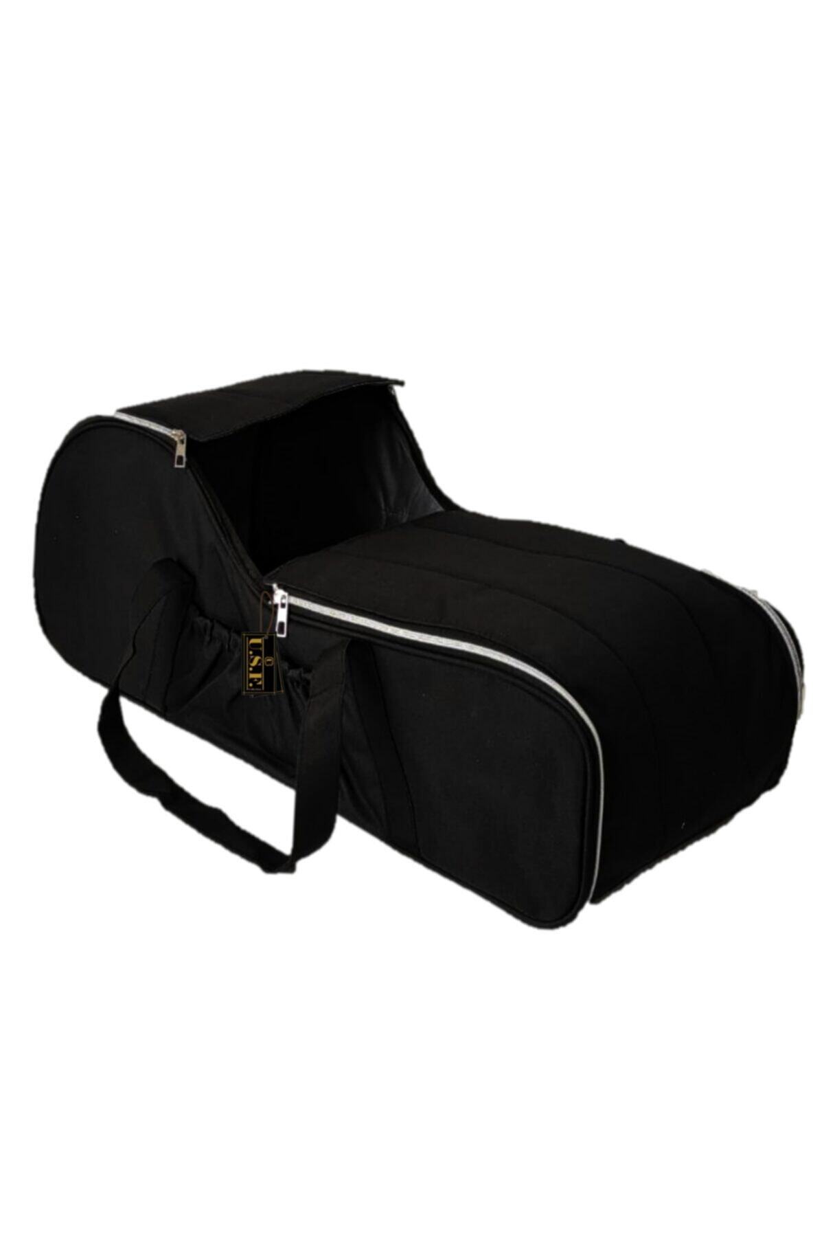 USF Portbebe Ana Kucağı Puset Bebek Taşıma Anne Bebek Bakım Çantası Ikili Set Siyah fotoğrafı 6 (önizleme)