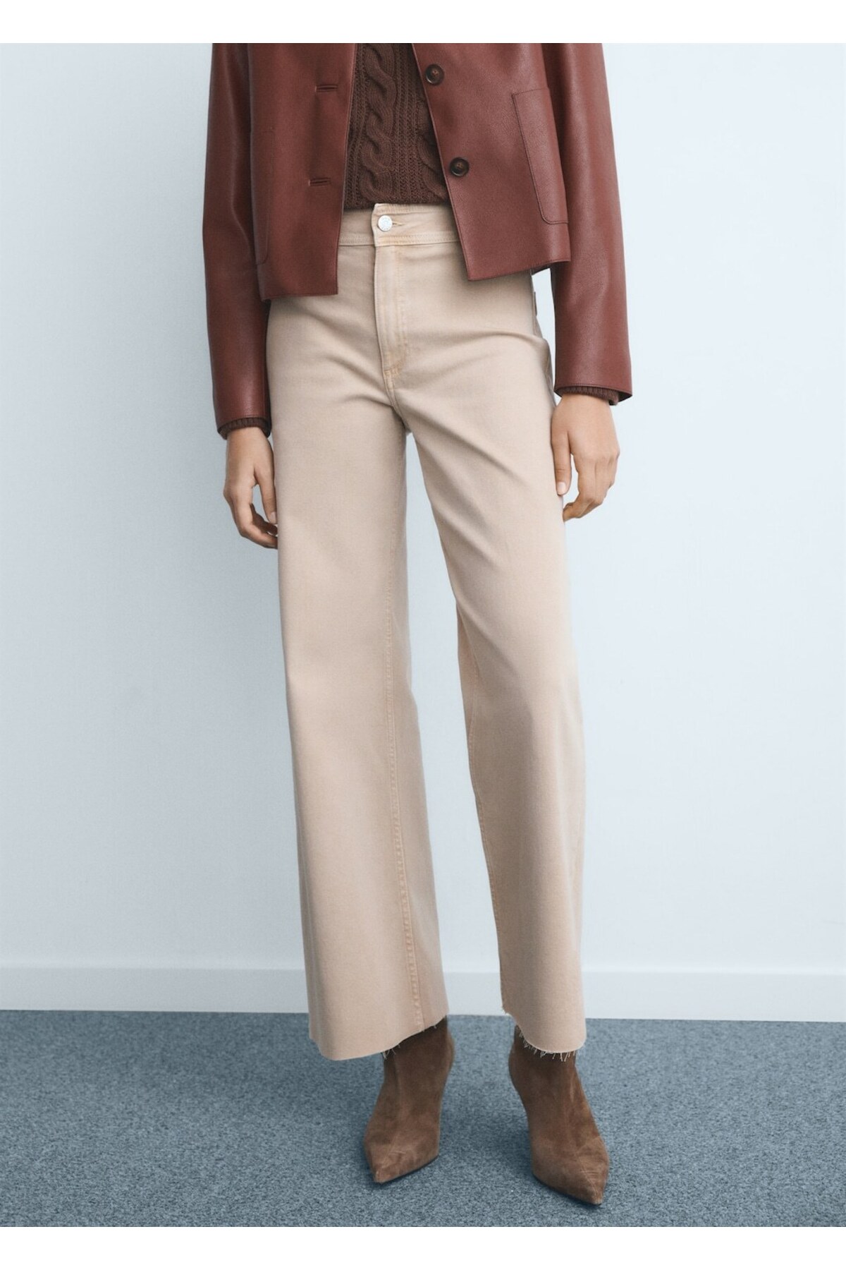 Кэтрин высокий сертификат Culotte Jean Pants