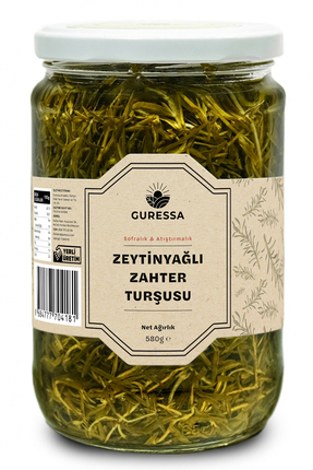 GURESSA Zeytinyağlı Zahter Turşusu 660 ml (Kahvaltılık & Mezelik)