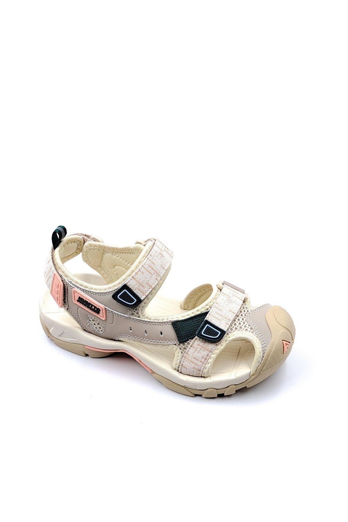 HUMTTO Burnu Kapalı Cırtlı Bej Kadın Outdoor Trekking Spor Sandalet görsel 4