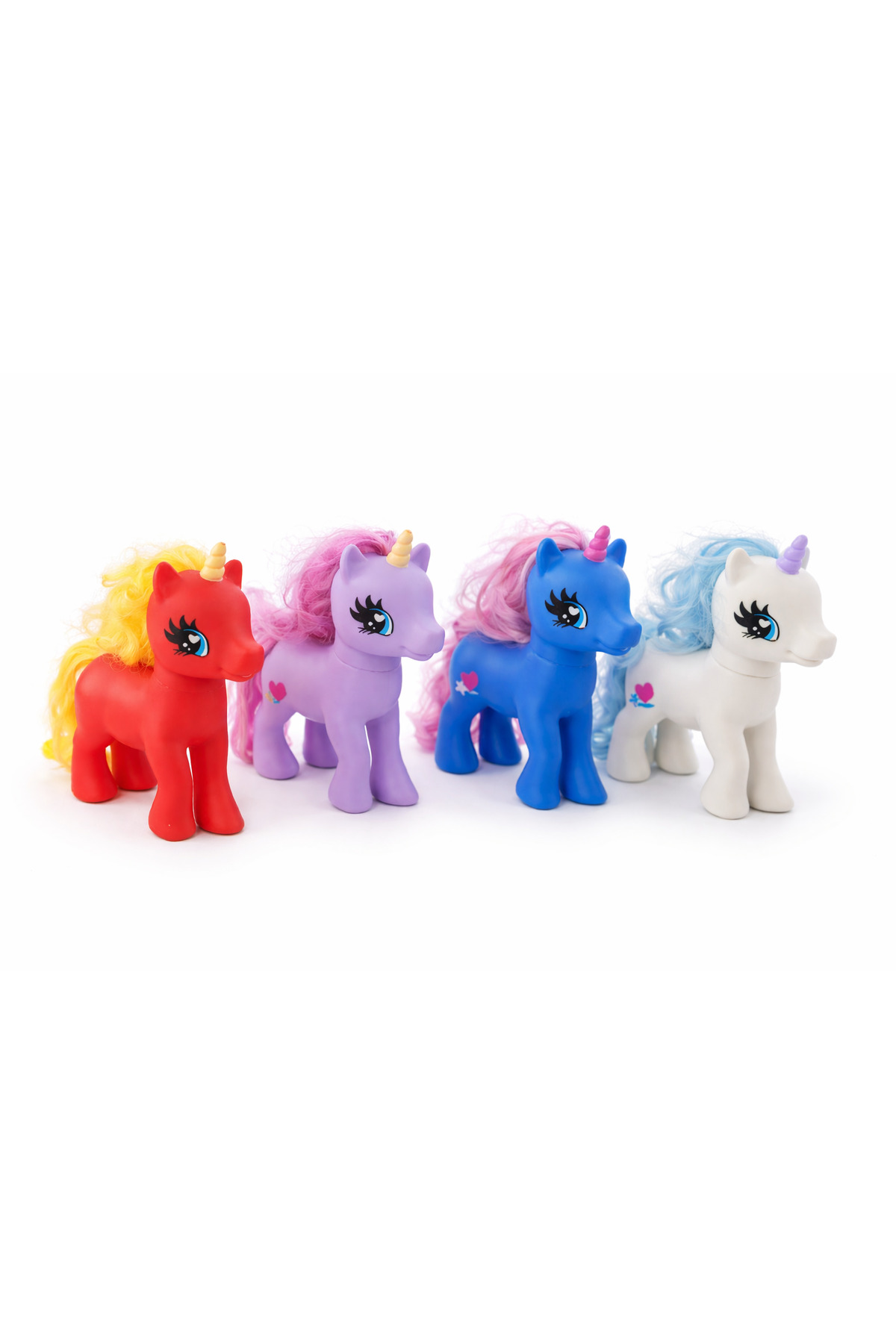 My Little Pony フィギュア 4体セット zirve oyuncak Renkli Pony Oyuncak Seti 4'lü – Unicorn Figür Çocuk