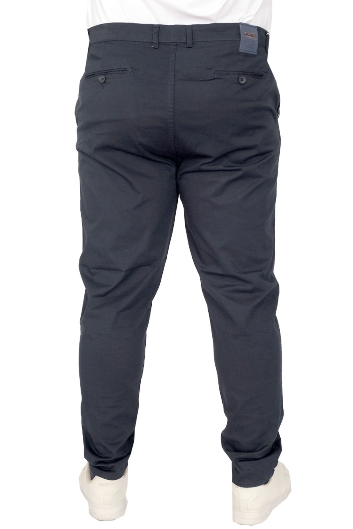ModeXL Mode XL Büyük Beden Erkek Pantolon Keten Milano 20850 Lacivert görsel 7