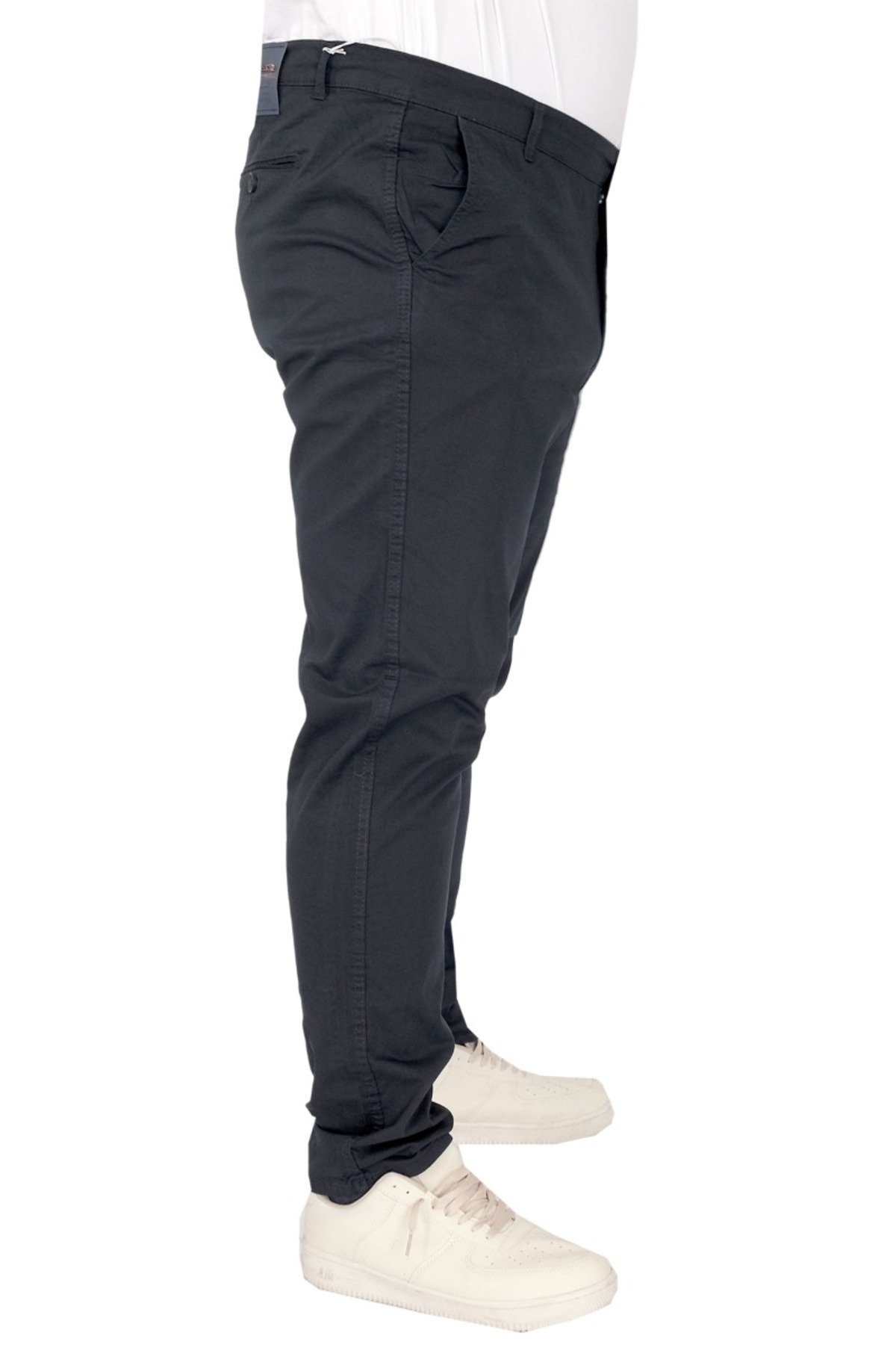 ModeXL Mode XL Büyük Beden Erkek Pantolon Keten Milano 20850 Lacivert görsel 5