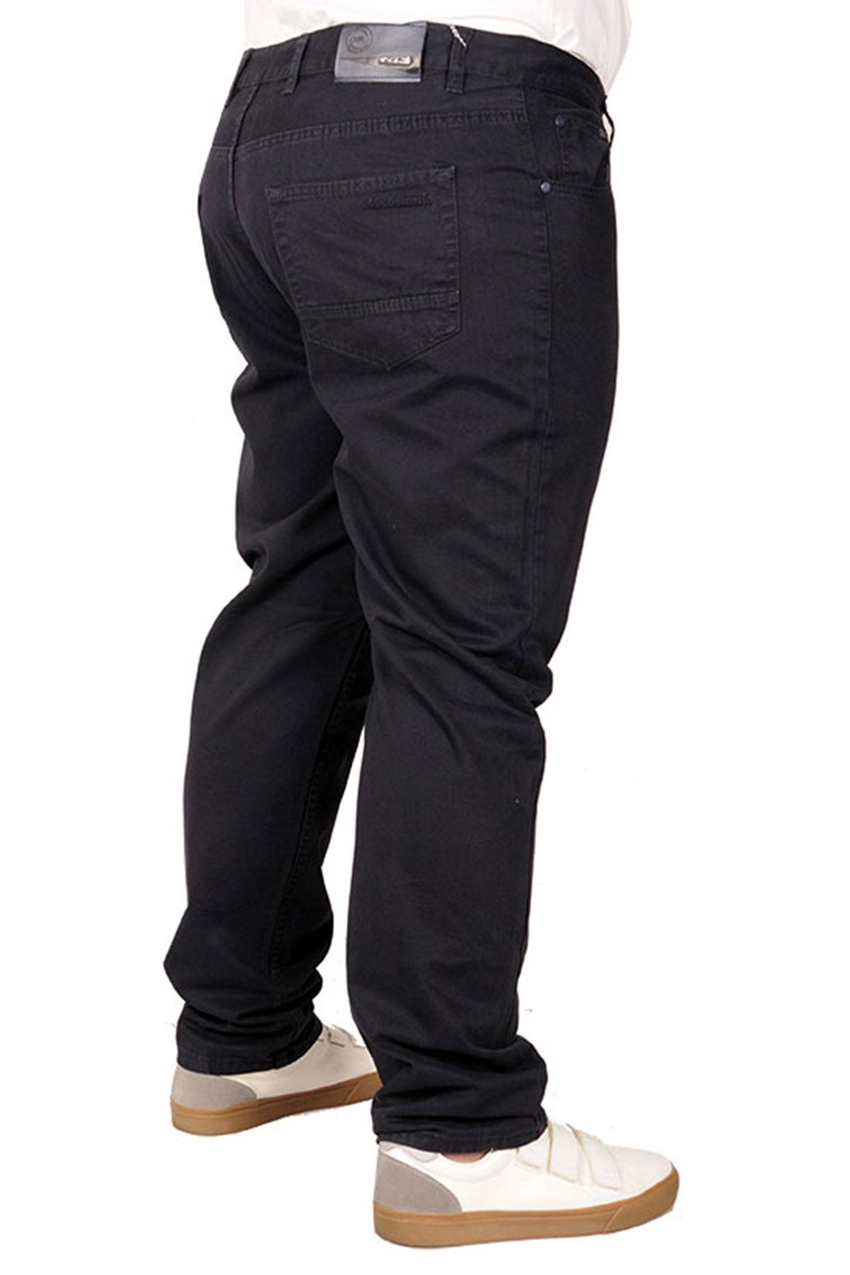 ModeXL Mode XL Büyük Beden Erkek Keten Pantolon 5 Cep 21003 Lacivert görsel 7