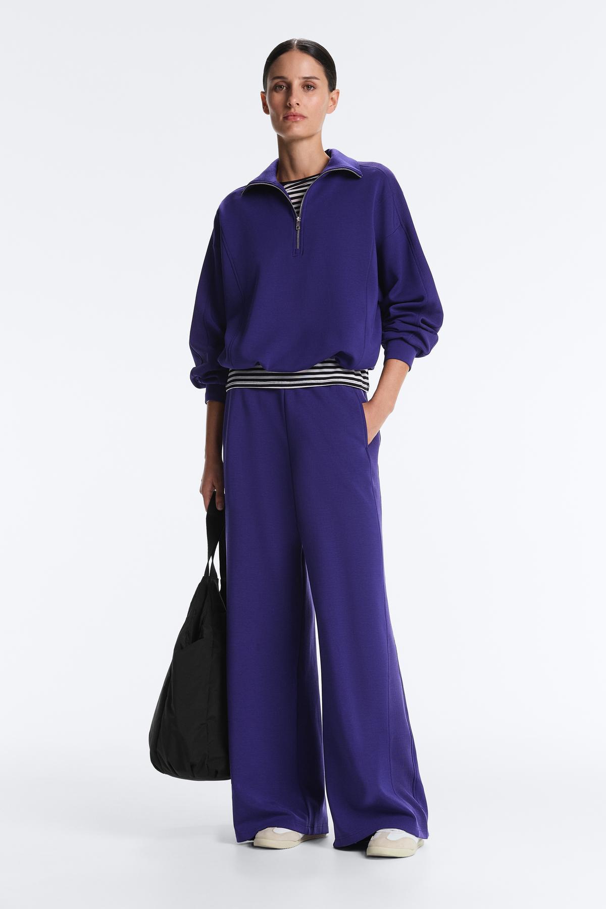 Oysho  Brushed modal içeren yarım fermuarlı sweatshirt - Görsel 6