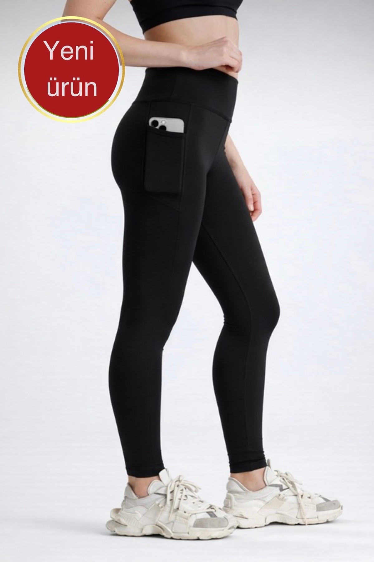 glanour Дамски клин, висока талия, оформящ, с джоб