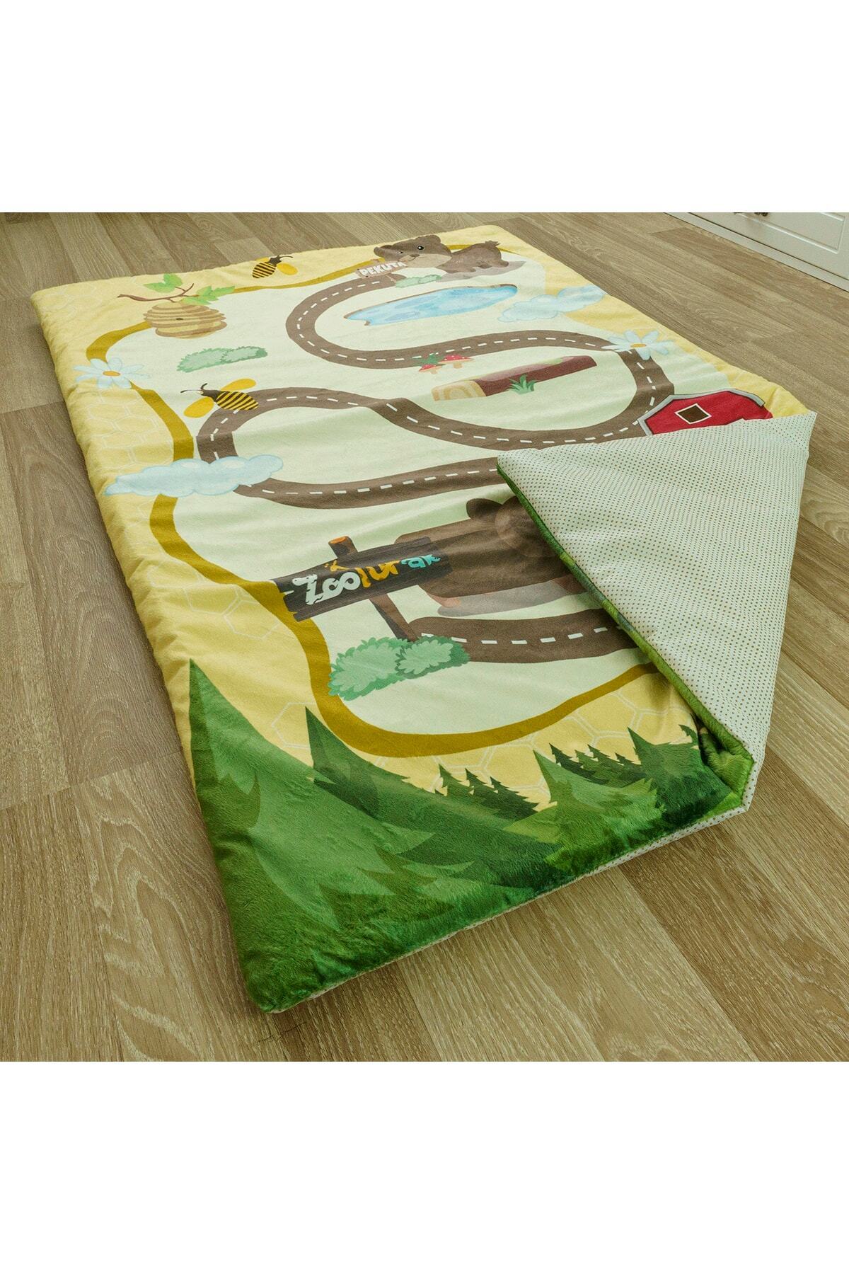 zooturak Çocuk Oyun Matı Bebek Minderi Ayı 100x150 fotoğrafı 4 (önizleme)