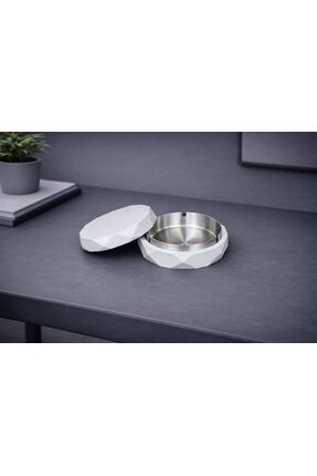 Nebron Dekoratif, Kapaklı Kül Tablası, Çelik İç hazne, Sert Plastik Dış Tasar...