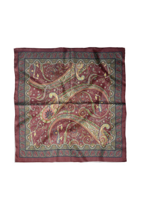 Sultan İpek Etnik Desenli Fular / Bandana 50x50cm