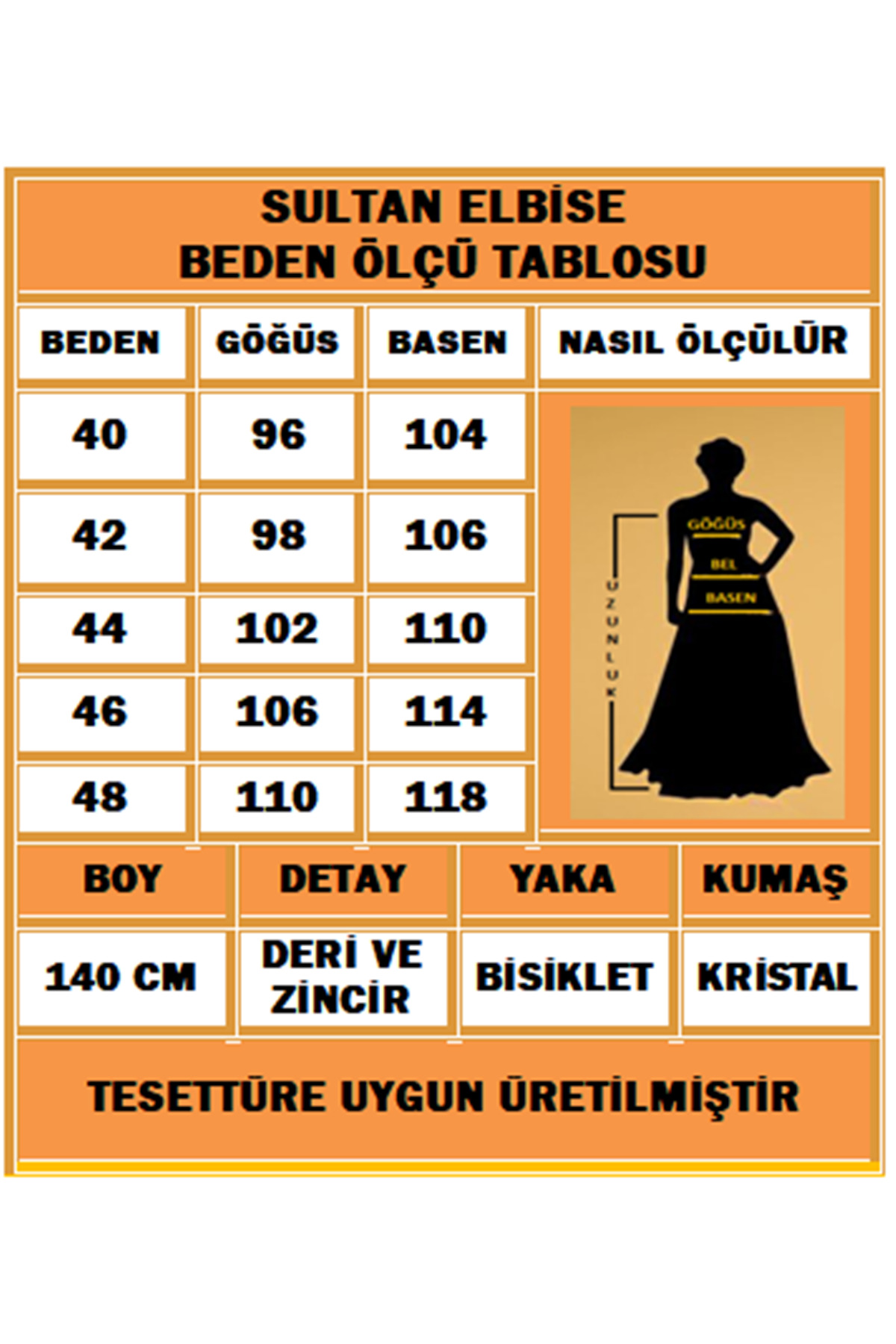 modamira  Kadın Kahverengi Pamuk Viskon Deri ve Zincir Detaylı Şık Davet Tasarım Tarz Boydan Tesettür Elbise - Görsel 5