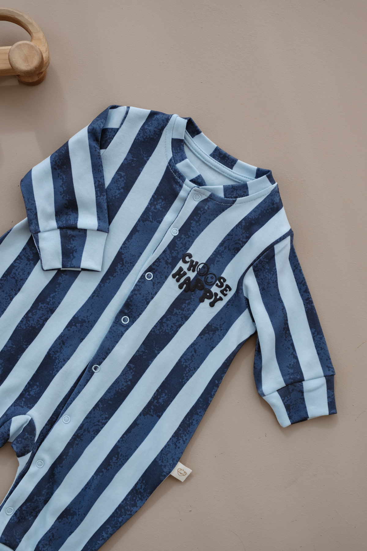 Oh La La Koala For Little Ones Choose Happy Mavi Çizgili Tulum fotoğrafı 4 (önizleme)