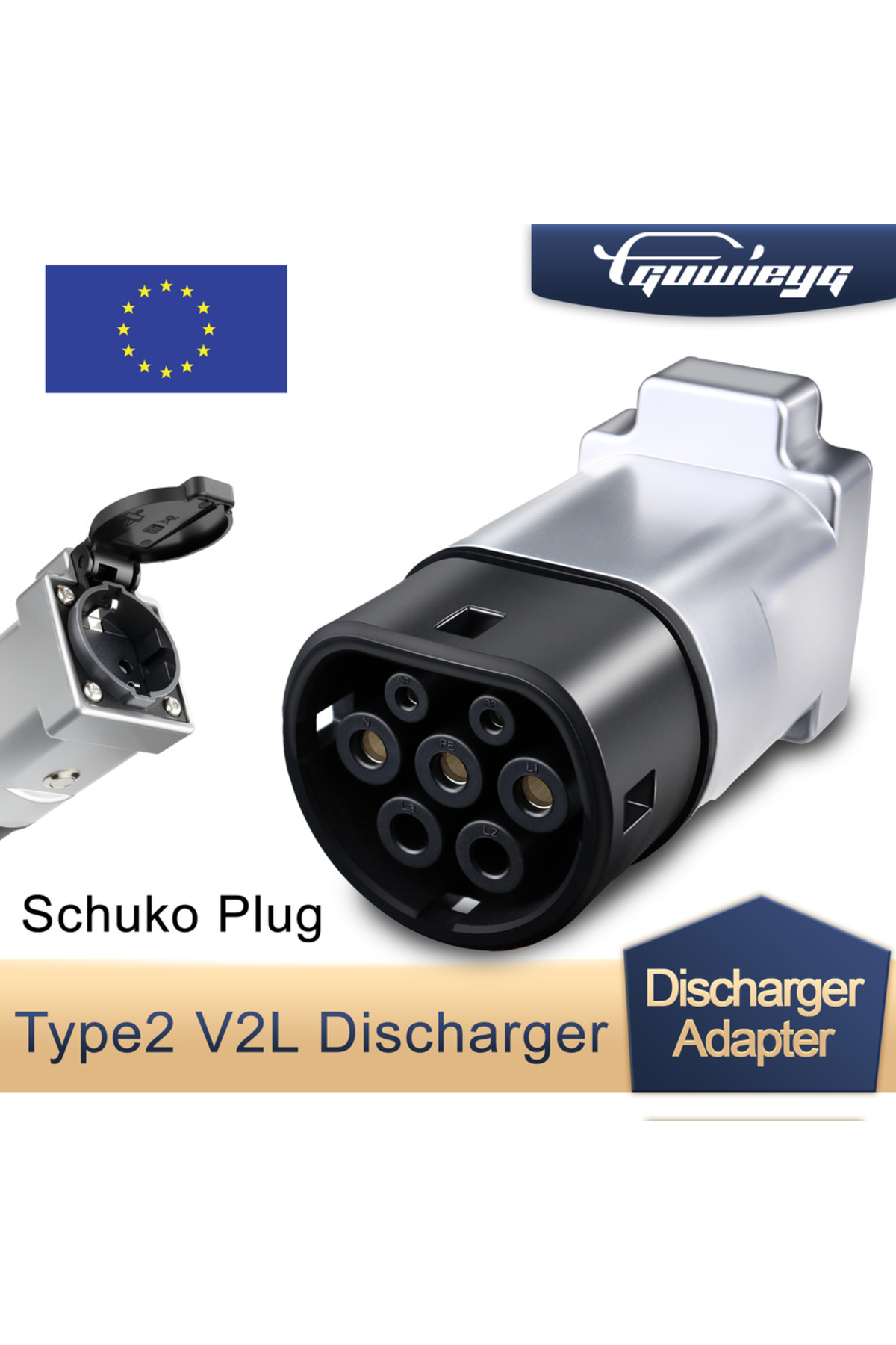 V2l Choice SMART ZEEKR V2L Discharger Schuko Plug V2L Vehicle to Load Type ...