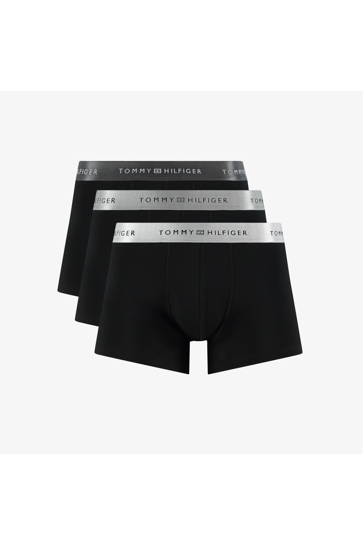 تامی هیلفیگر شورت باکسر مشکی طرح متالیک مردانه Trunk مدل 3-Pack