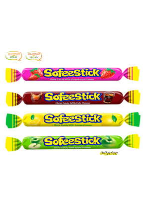 DOĞANLAR GIDA STICK KARIŞIK MEYVE AROMALI YUMUŞAK ŞEKER 1 KG (SOFEESTICK) HEL...