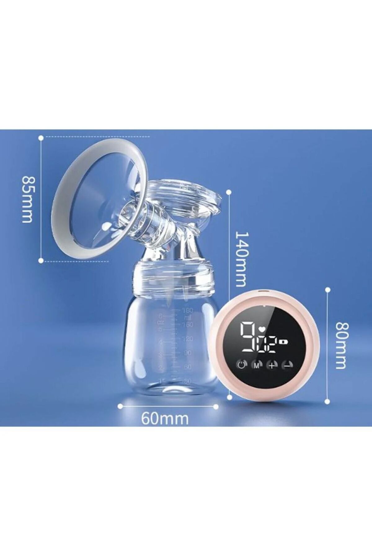 MorBebe Çift Elektrikli Göğüs Pompası I Elektrikli Süt Pompası ISüt Sağma Makinesi I Anne Sütü Sağma Pompası fotoğrafı 5 (önizleme)