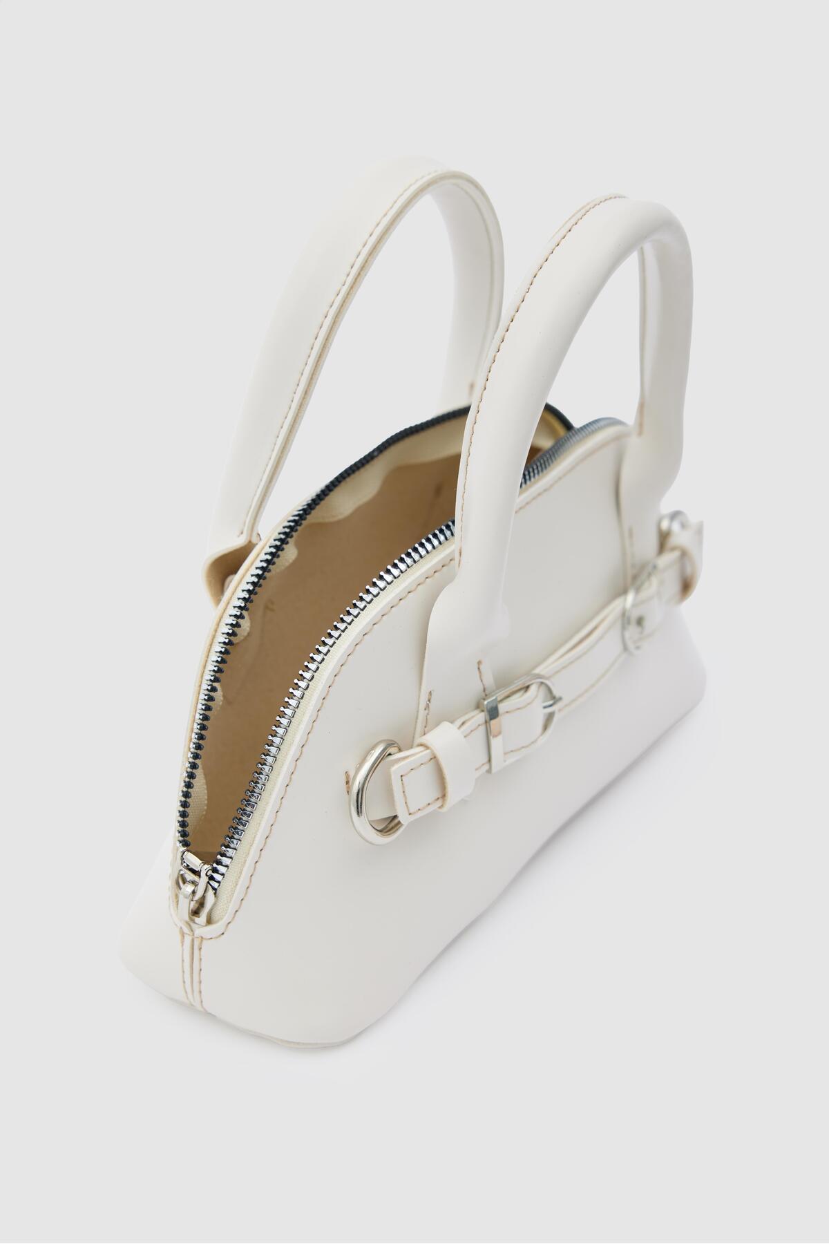 Shule Bags Cassidy Mini Çapraz Çanta Krem görsel 8