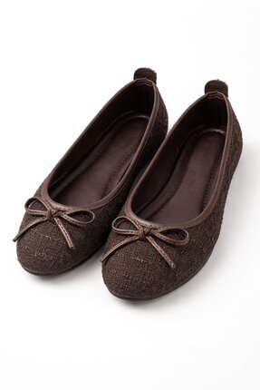 Slipcat Tüvit Kumaş Mary Jane Babet Şık Tokalı Ortopedik Taban Günlük Ayakkabı