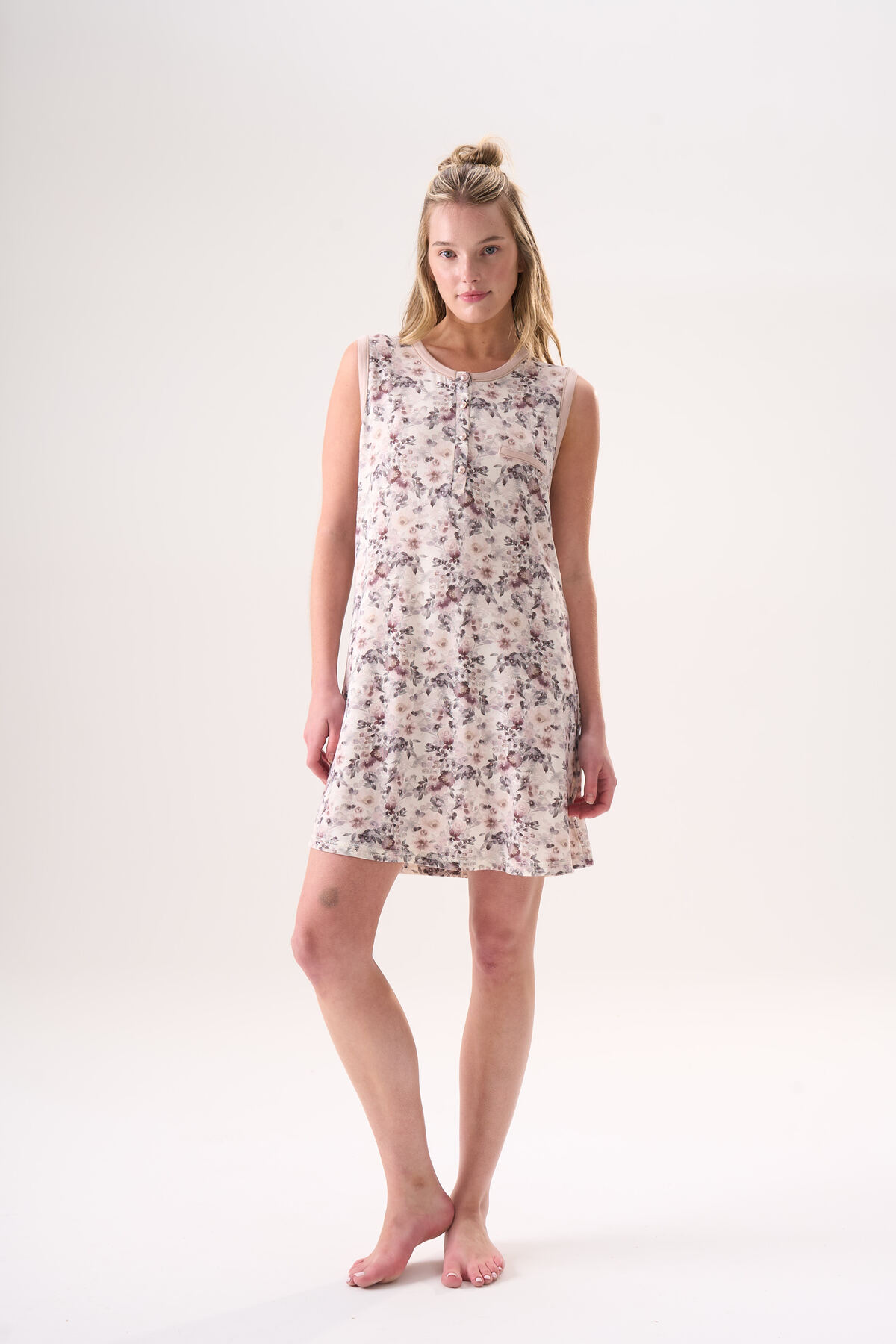 Etoile Bambu Kolsuz Yazlık Kadın Elbise 26101