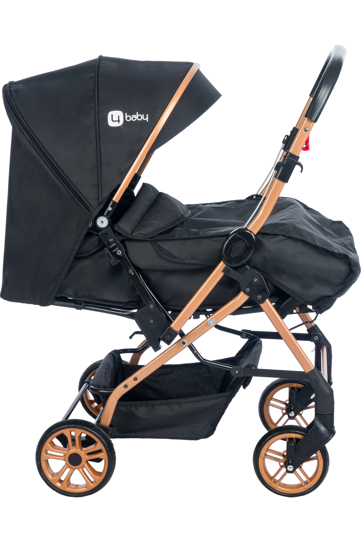 4 Baby ENERJİ GOLD SİYAH BEBEK ARABASI ÇİFT YÖN fotoğrafı 5 (önizleme)