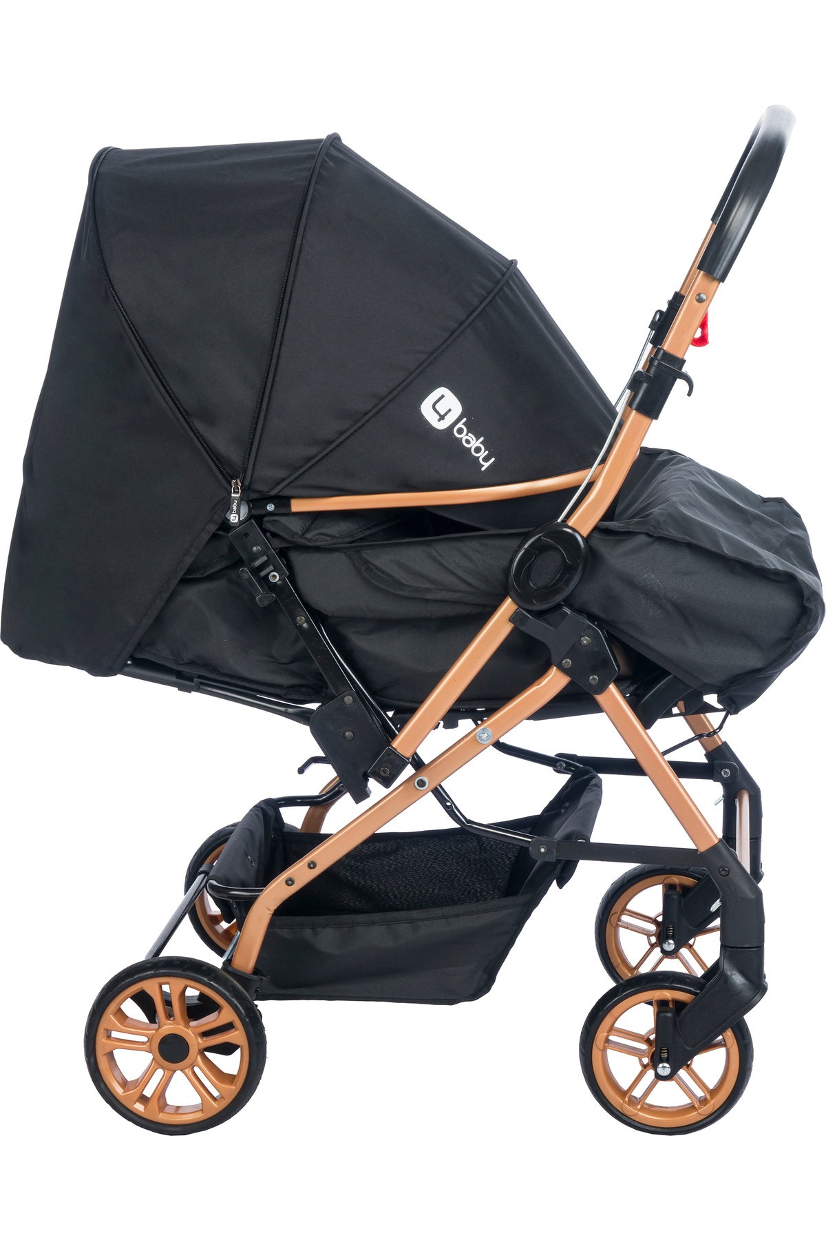 4 Baby ENERJİ GOLD SİYAH BEBEK ARABASI ÇİFT YÖN fotoğrafı 6 (önizleme)
