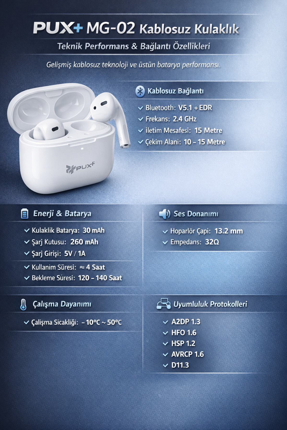 PUX Airpods beyaz - Fiyatı, Yorumları