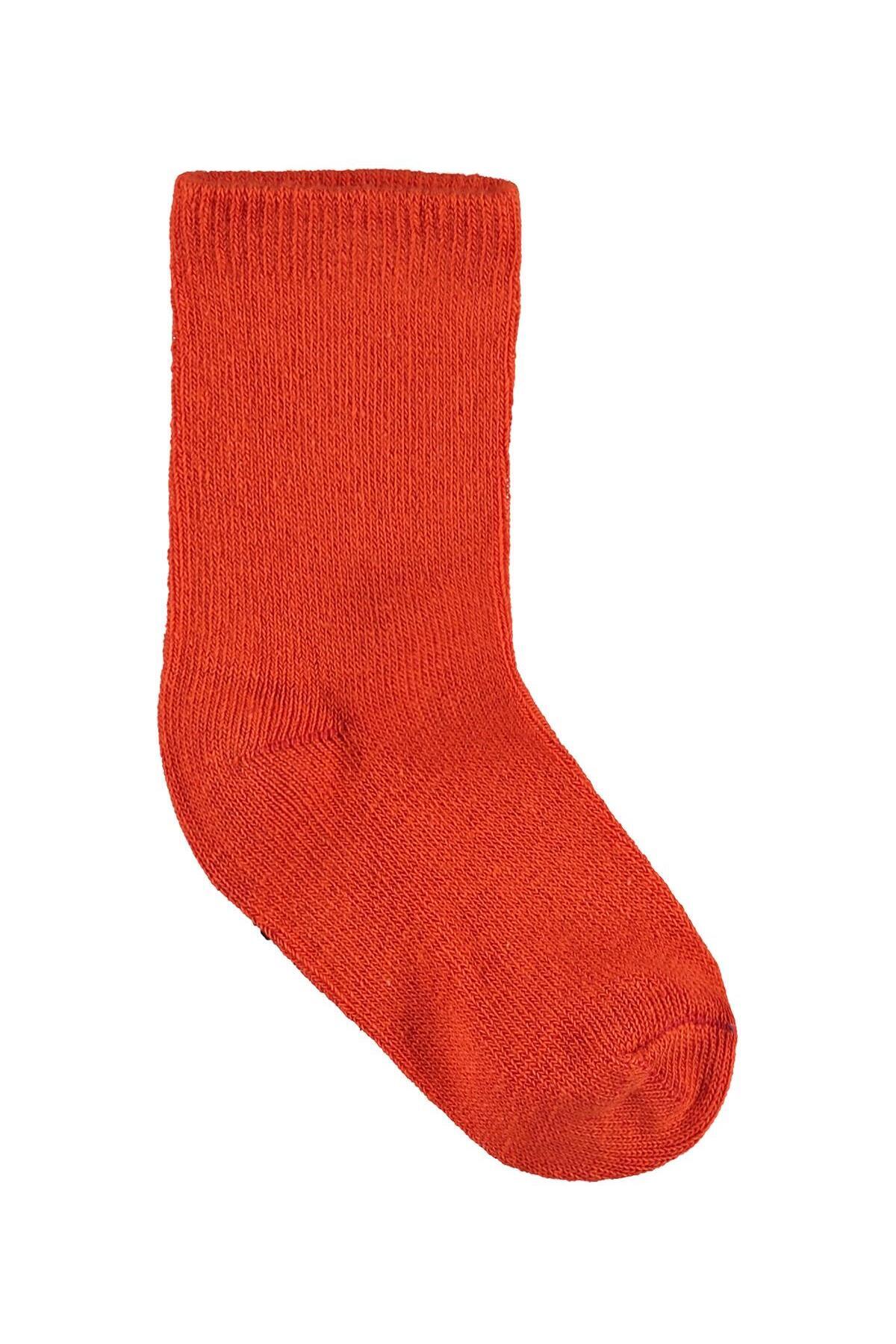 Civil Baby Erkek Bebek 5'li Çorap 0-24 Ay Turuncu fotoğrafı 5 (önizleme)