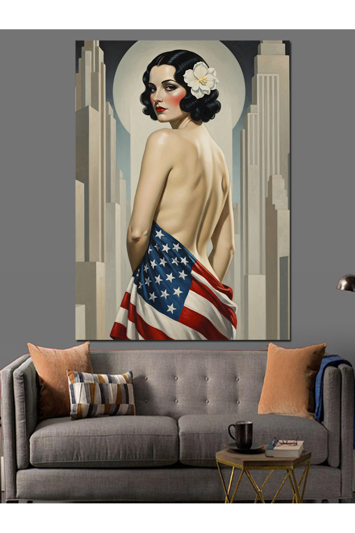 Amerika Bayrağı Ve Yüksek kaliteli yağlı boya dokulu Kanvas Canvas Tablo kanvas tablo canvas tablo