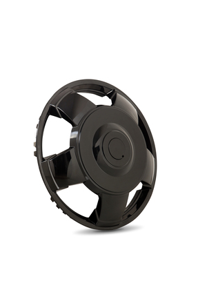 ÖZTEKNİKİŞ 16 İNÇ PLASTİK SİYAH JANT KAPAĞI - GEÇME TİP - BOMBELİ (1 ADET)