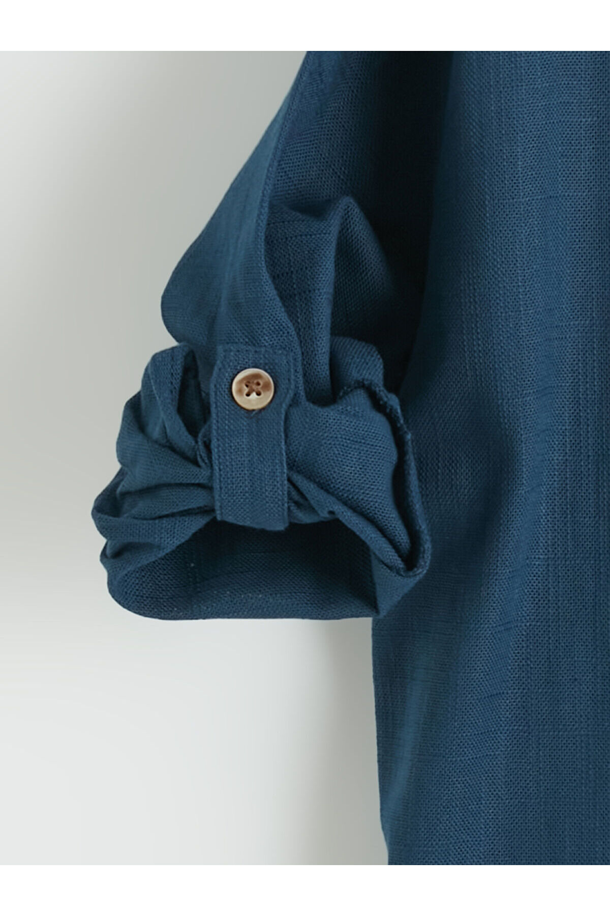 LC Waikiki M&B Collection İndigo Hakim Yaka Erkek Çocuk Gömlek fotoğrafı 3 (önizleme)