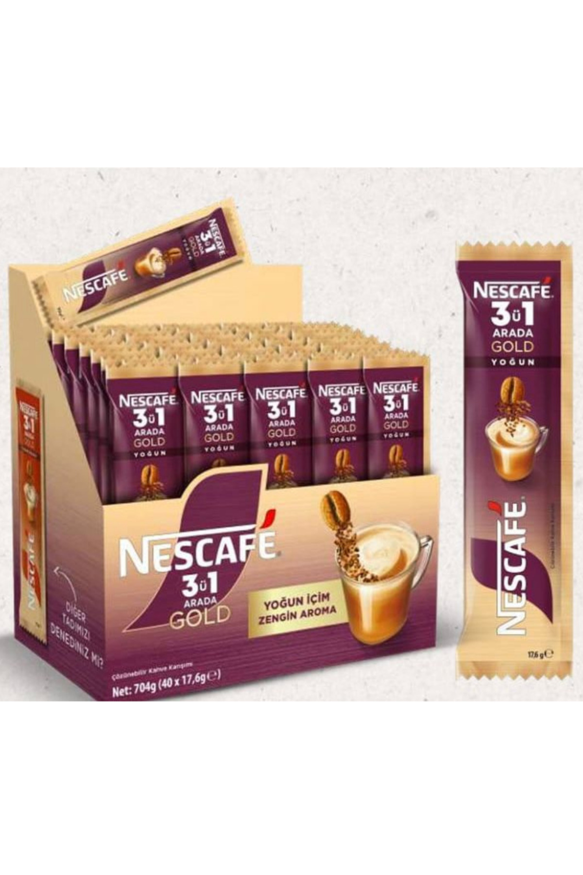 NESCAFE 3Ü1 ARADA GOLD YOĞUN 17,6GR