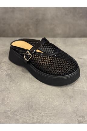 Guja ÖZEL KOLEKSİYON DOĞAL TAŞ GÖRÜNÜMLÜ DOLGU TOPUK TERLİK ( Topuk boyu 5cm)