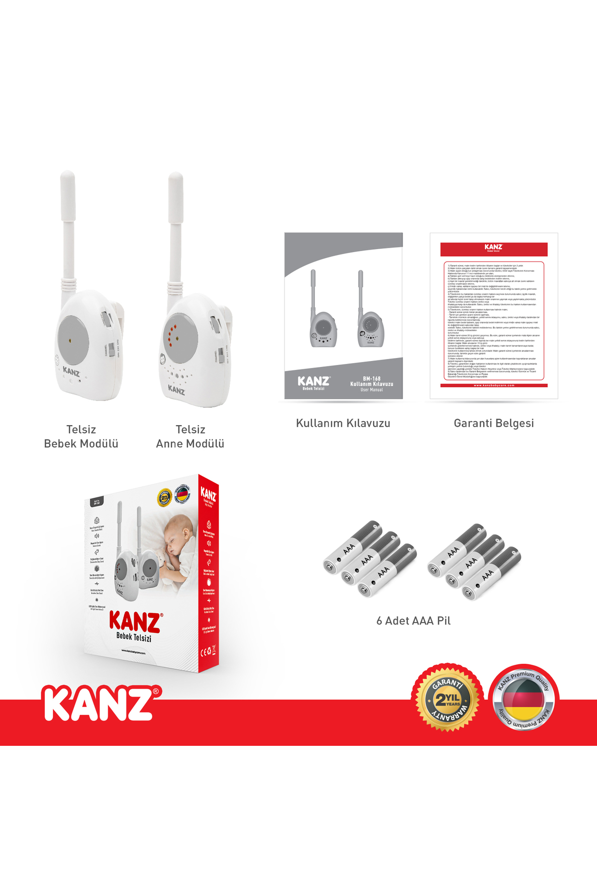 Kanz Led Işıklı Bebek Telsizi fotoğrafı 2 (önizleme)