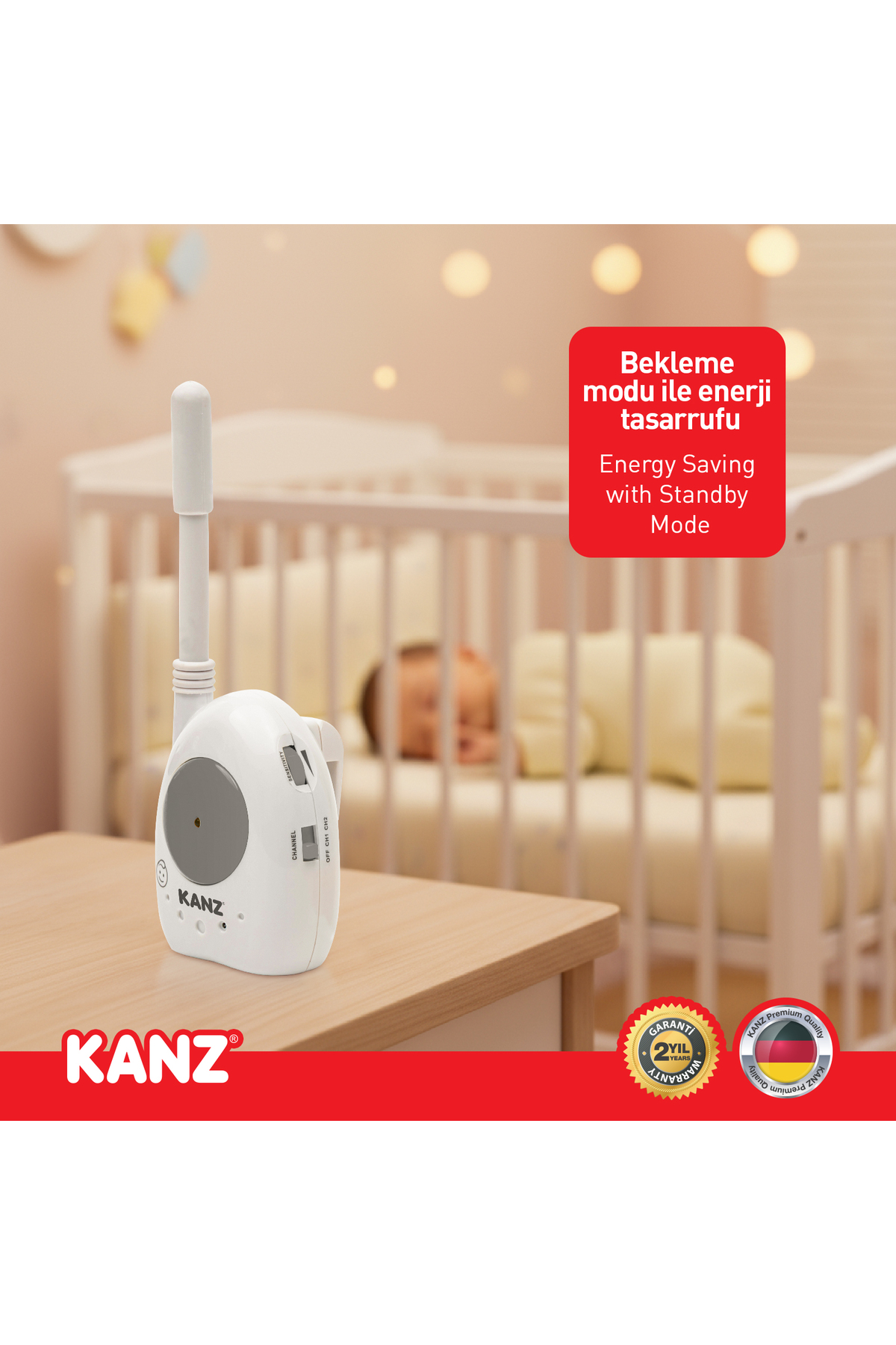 Kanz Led Işıklı Bebek Telsizi fotoğrafı 3 (önizleme)