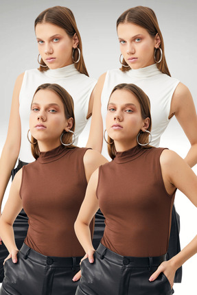 Nyla & Craft KADIN SIFIR KOL BOĞAZLI BODY EKONOMİK VE UYGUN Hediye