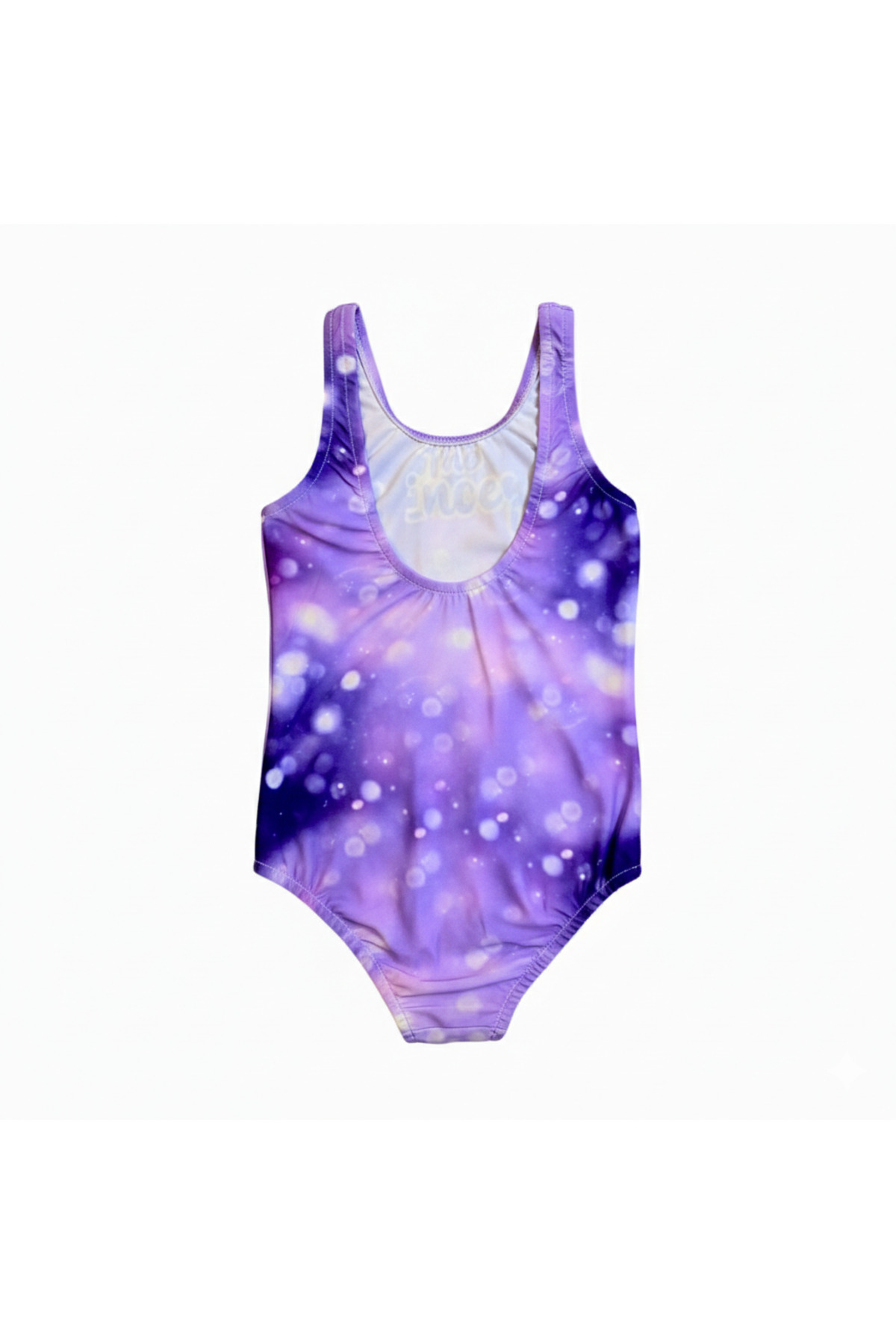 Papiş Kız Çocuk Mayo Mor Prenses Desenli Rahat Hızlı Kuruyan Deniz Havuz Plaj Mayosu fotoğrafı 4 (önizleme)