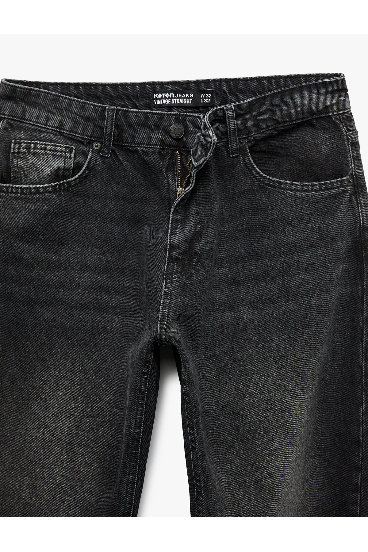 Koton  Pamuklu Normal Bel Vintage Straight Fit Jean Pantolon - Görsel 7