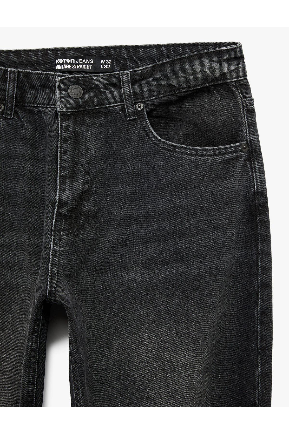 Koton  Pamuklu Normal Bel Vintage Straight Fit Jean Pantolon - Görsel 6